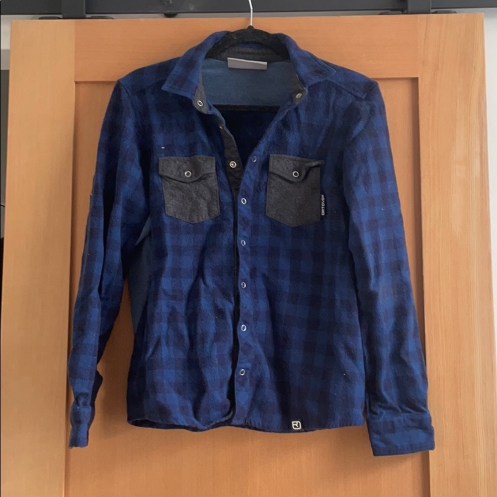 Merino Wool Plaid Button Up